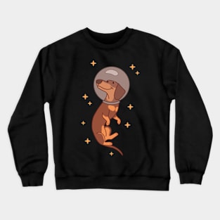 Dachshund in Space Crewneck Sweatshirt